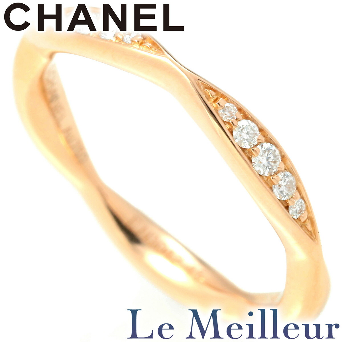 可愛い♡【CHANEL】カメリア リング ダイヤ 18K 指輪 CHANEL カメリアコレクション リング 18Kホワイトゴールドダイヤ