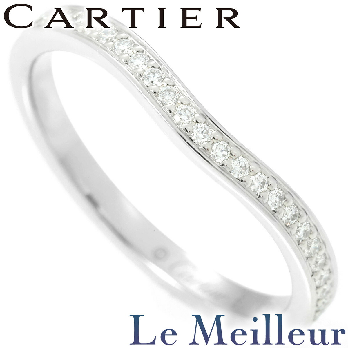 楽天市場】カルティエ バレリーナウェディングリング/パヴェダイヤ#50