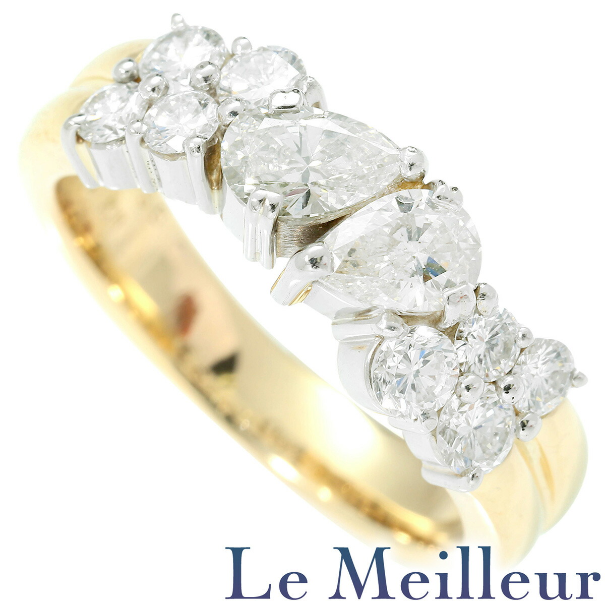 ダイヤモンド 0.66ct 0.656ct プラチナ Pt900 リング 14号 指輪【中古】【新品仕上げ済】|Le meilleur(ルメイユ)