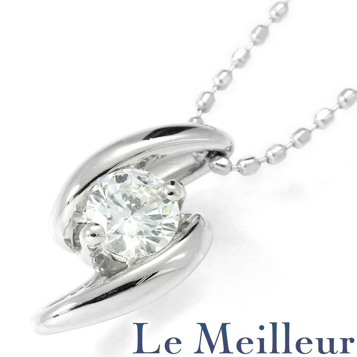 ペンダントネックレス ダイヤモンド 0.211ct Pt900 【最大5,000円OFFクーポン対象】