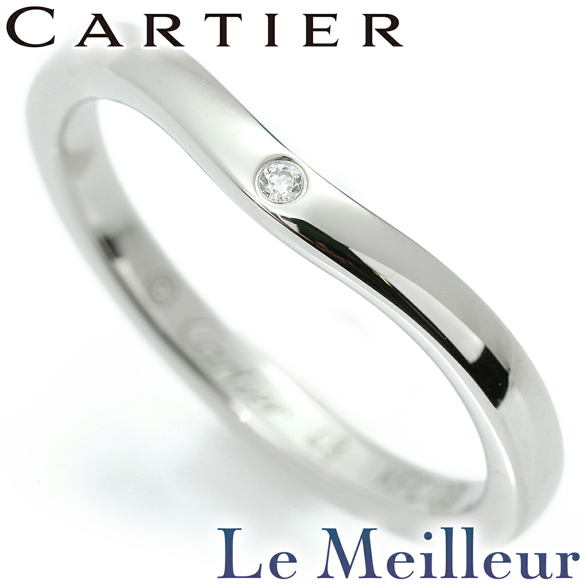 カルティエ　Cartier　指輪　リング　バレリーナカーブ　ウェディング CARTIER カルティエ バレリーナ カーブ ウェディング リング