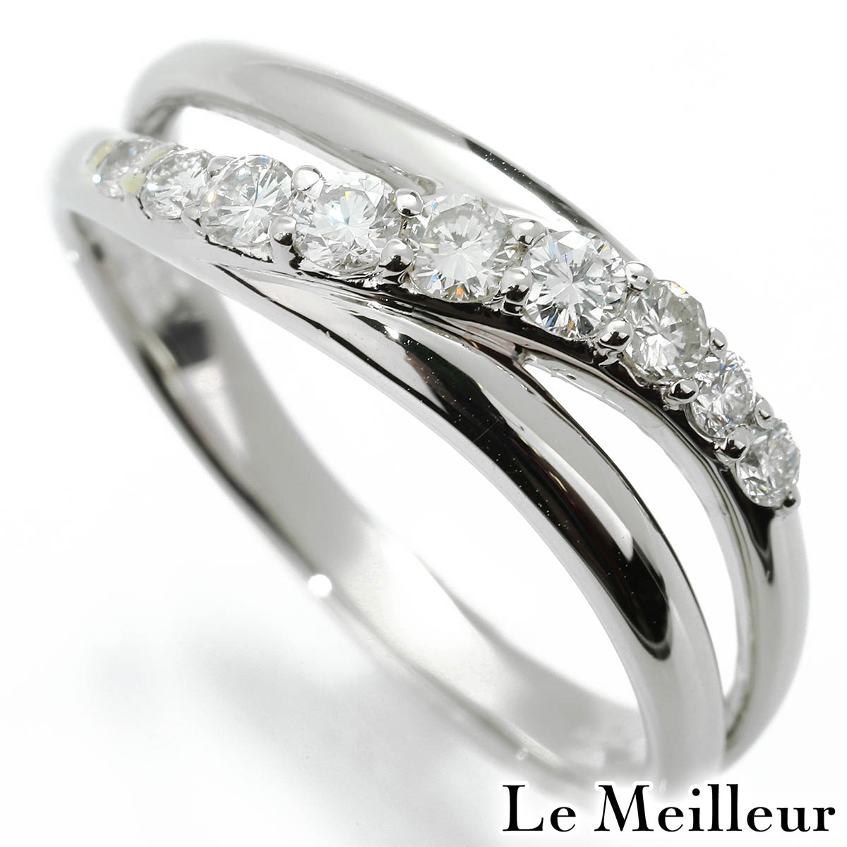 【ポイント5倍★4/20 23:59まで】ダイヤモンド 0.34ct プラチナ Pt900 リング 14号 指輪【中古】【新品仕上げ済】【RE-PRICE】 【最大5,000円OFFクーポン対象】
