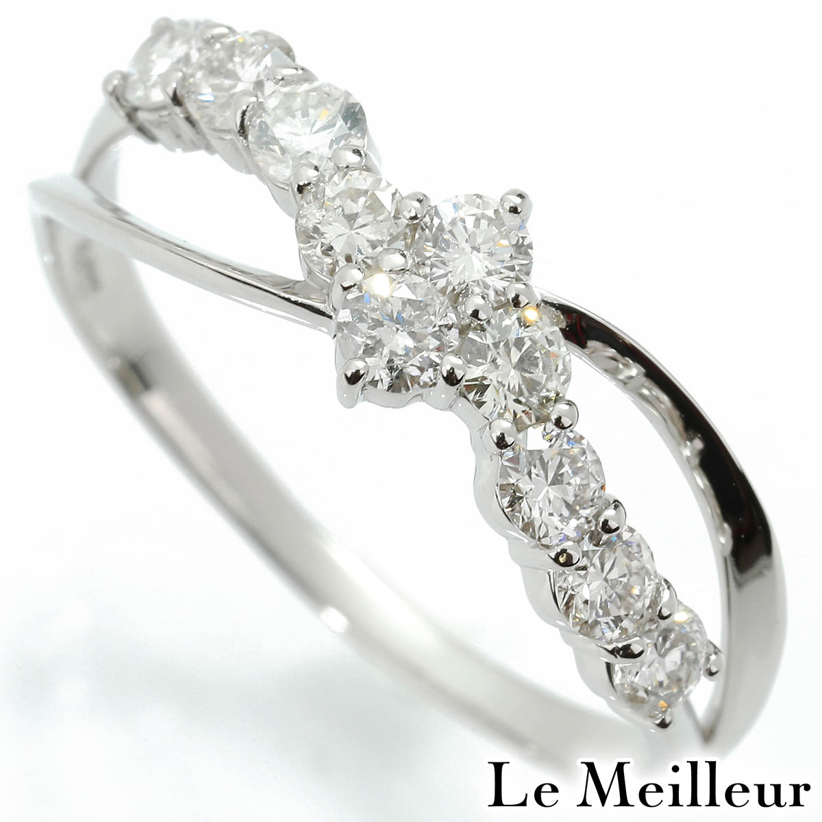 ダイヤモンド 0.50ct プラチナ Pt900 リング 11.5号 指輪【中古】【新品仕上げ済】【RE-PRICE】|Le meilleur(ルメイユ)