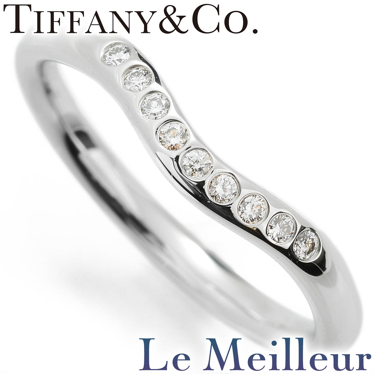 ティファニー Pt950 カーブドダイヤモンドリング 楽天市場】【10%OFF☆楽天スーパーSALE対象】ティファニー エルサ