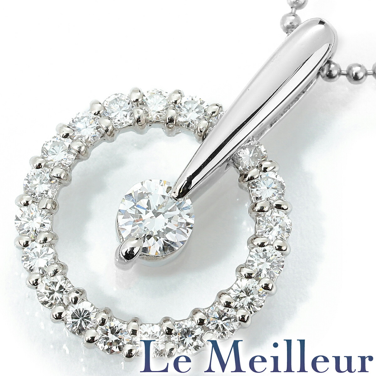 ダイヤモンド 0.355ct プラチナ Pt900 ペンダントネックレス 【中古】【新品仕上げ済】【RE-PRICE】｜Le meilleur（ルメイユ） 67,650円