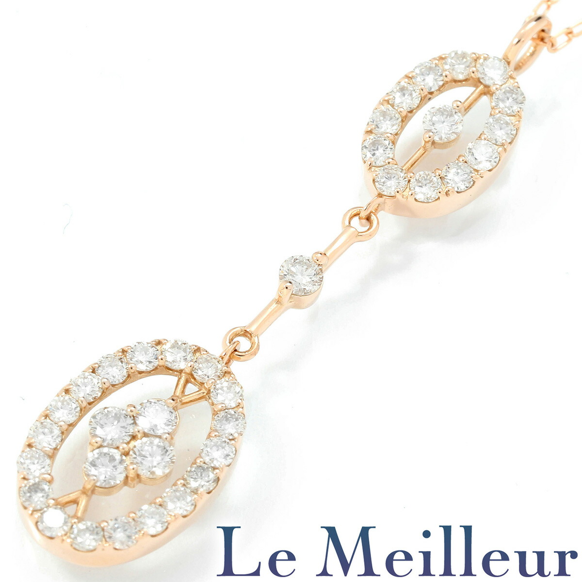 【ポイント5倍★7/25-8/2限定】ダイヤモンド 0.5ct ピンクゴールド K18PG ペンダントネックレス 【中古】【新品仕上げ済】【RE-PRICE】｜Le meilleur（ルメイユ）