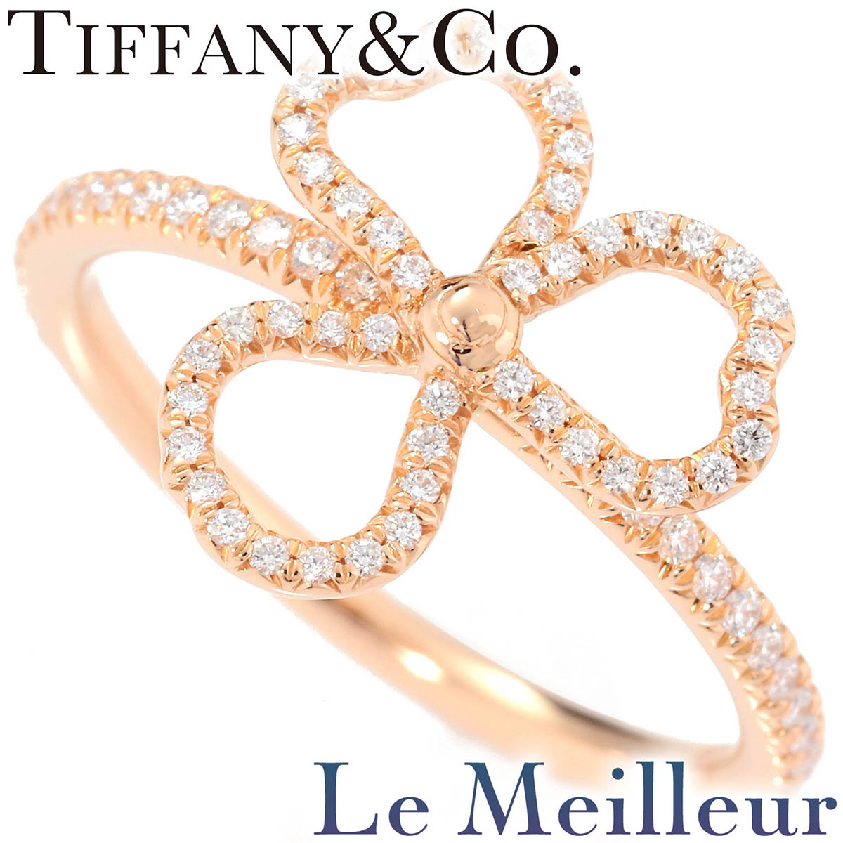 楽天市場】ティファニー 指輪 K18PG ダイヤ19P ペーパーフラワーリング
