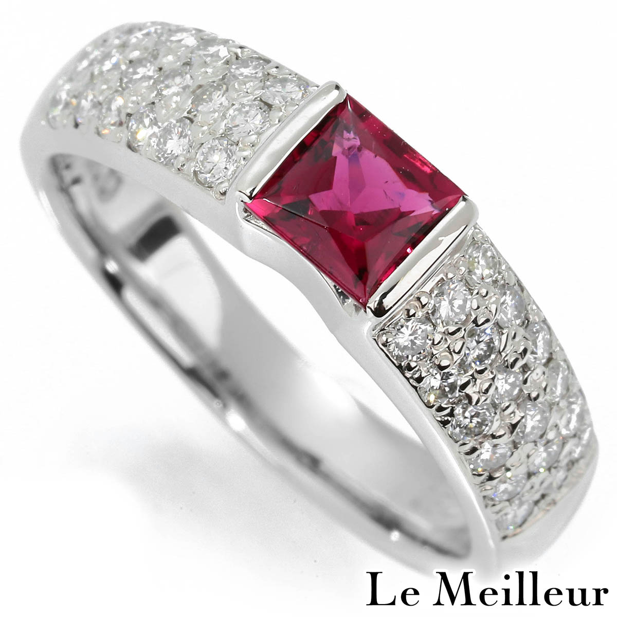 リング 指輪 ルベライト 0.54ct ダイヤモンド 0.47ct プラチナ Pt900 13号 【最大5,000円OFFクーポン対象】