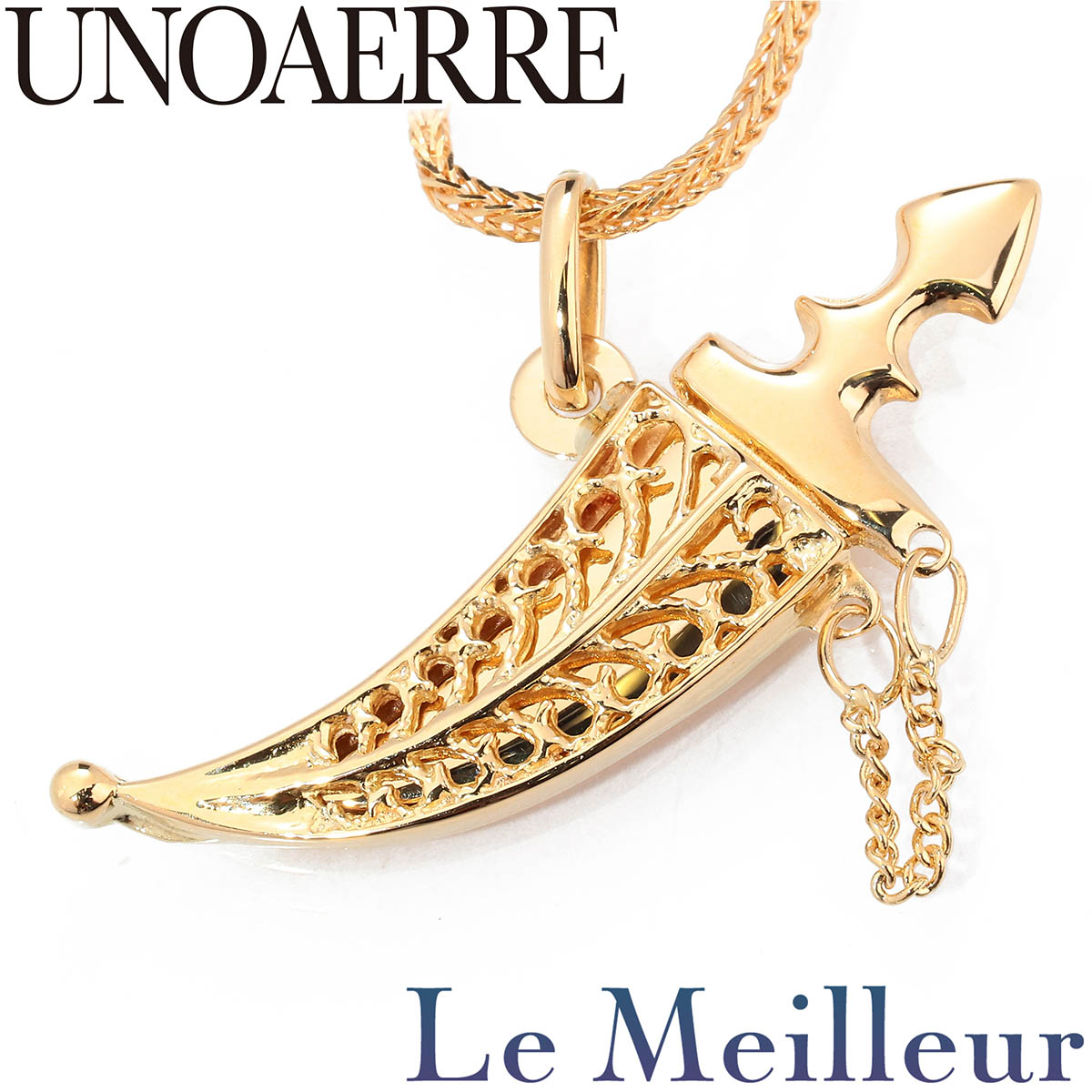 楽天市場】ウノアエレ ペンダントトップ K18YG キリスト コイン風