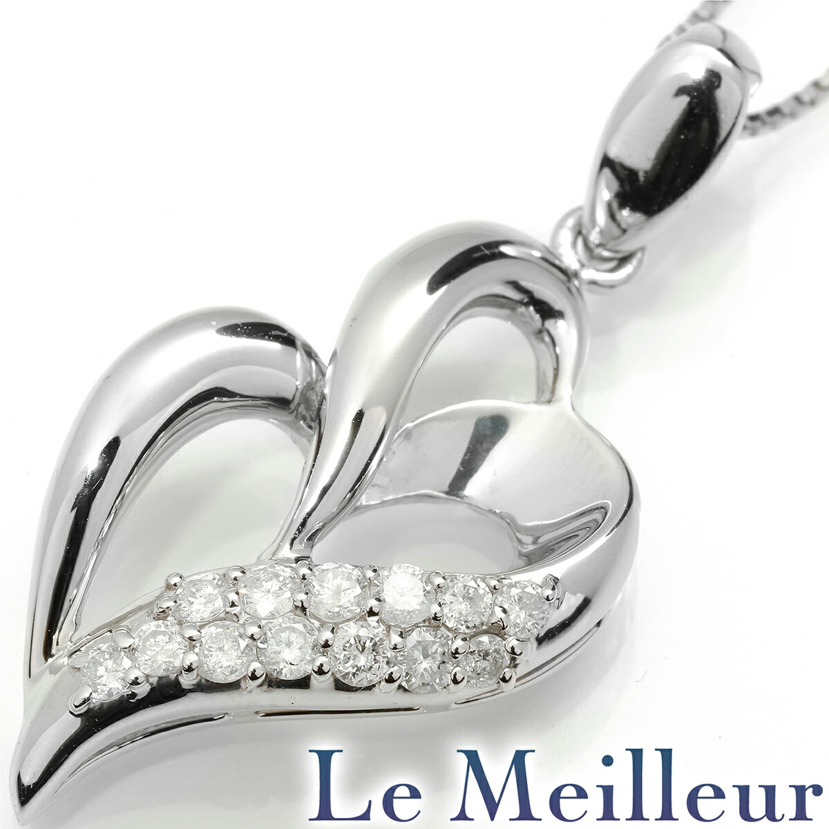 ペンダントネックレス ダイヤモンド 0.3ct Pt900 【最大5,000円OFFクーポン対象】