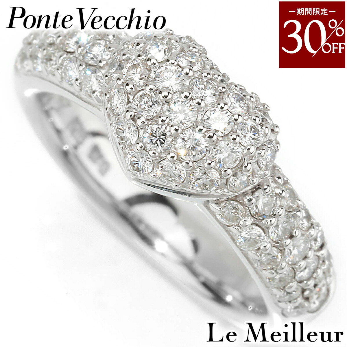 楽天市場】Ponte Vecchio ポンテヴェキオ リボン モチーフ パヴェ