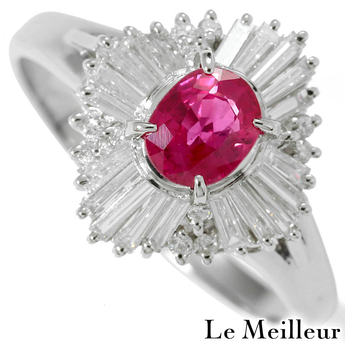 楽天市場】リング 指輪 ルビー 1.49ct ダイヤモンド 0.43ct Pt900 13号