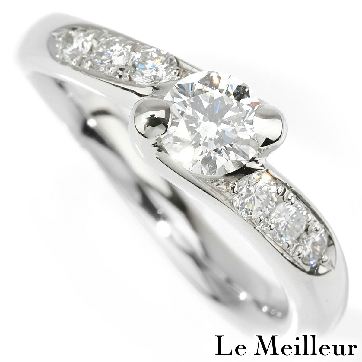 楽天市場】ダイヤモンド リング プラチナ 0.4ct Hカラー SI2 Good 中央
