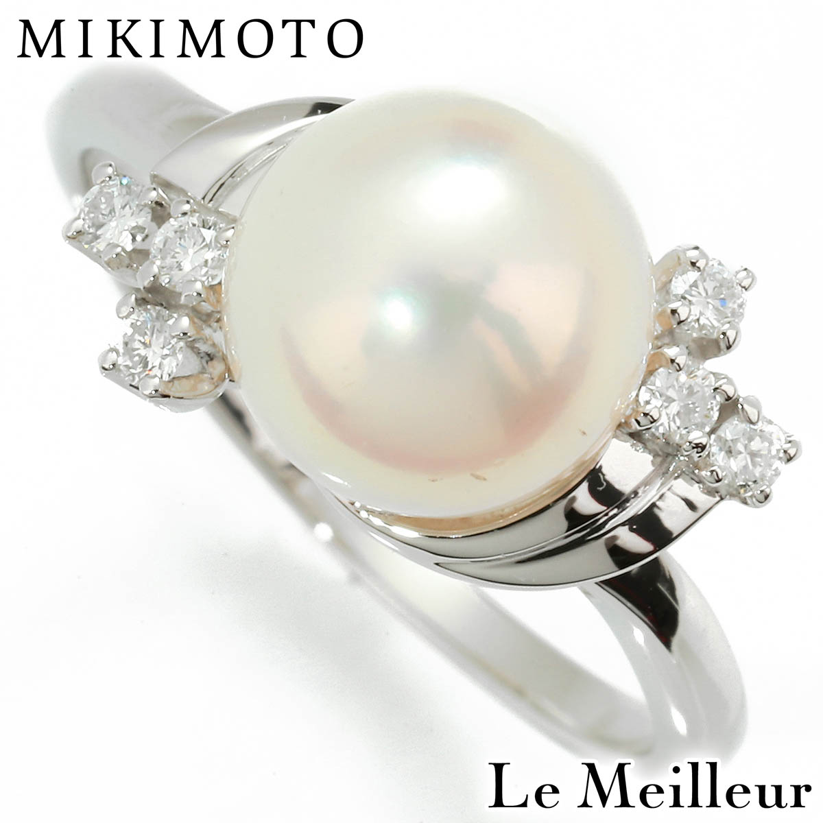 楽天市場】タサキ パールリング 指輪 アコヤ真珠 8.1mm ダイヤモンド
