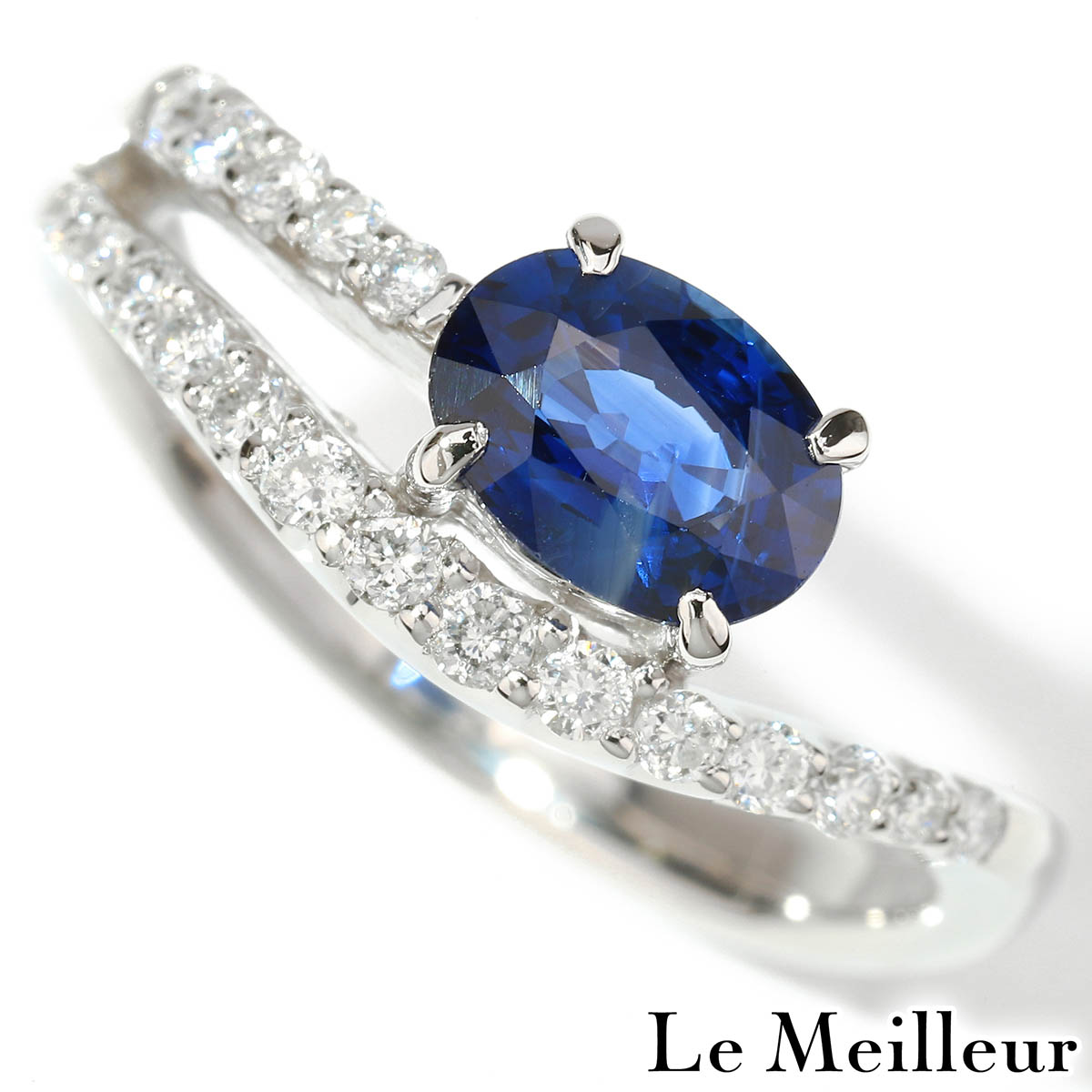 リング 指輪 サファイア 1.05ct ダイヤモンド 0.3ct プラチナ Pt900 13号 【最大5,000円OFFクーポン対象】