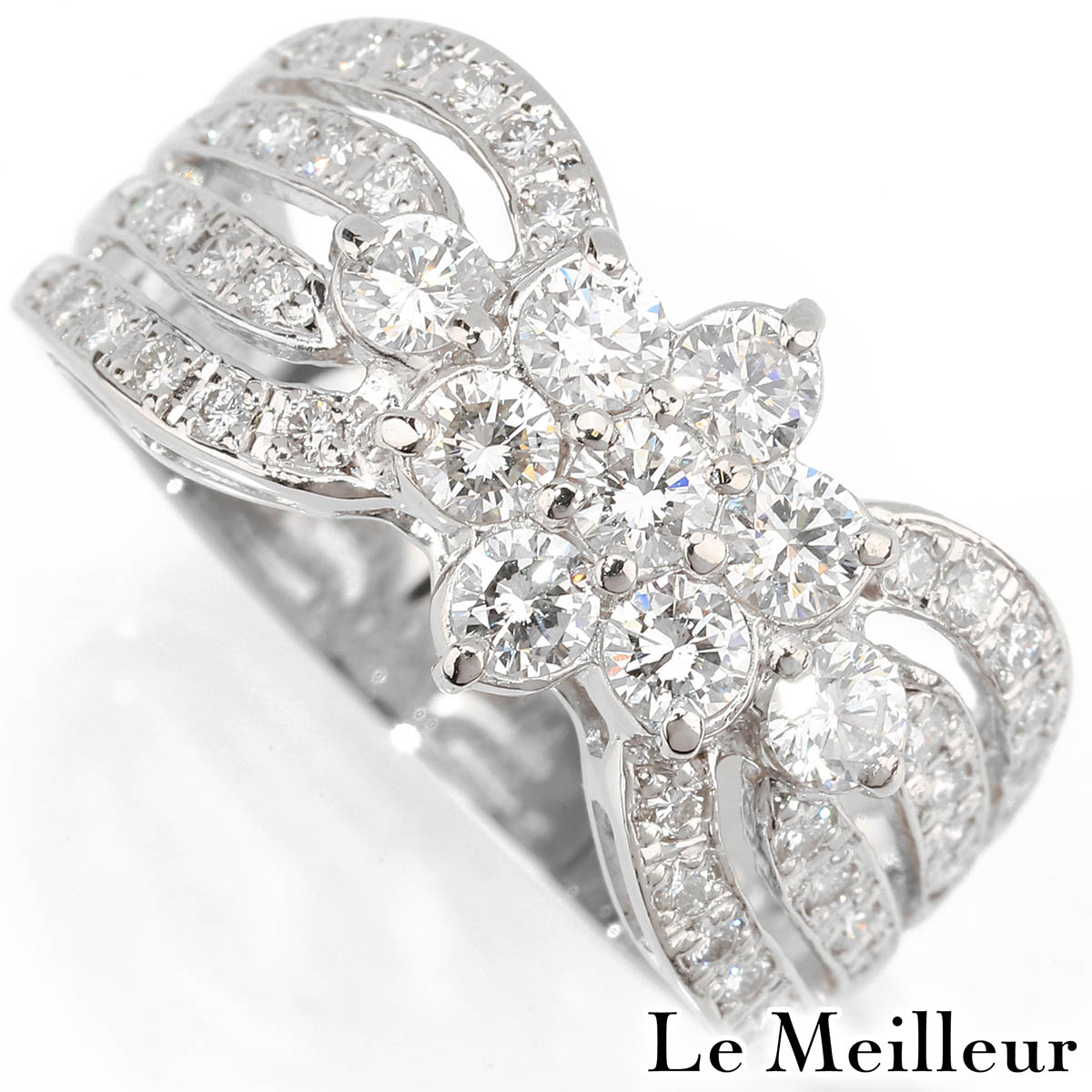 ダイヤモンド 1ct プラチナ Pt900 リング 13号 指輪【中古】【新品仕上げ済】|Le meilleur(ルメイユ)