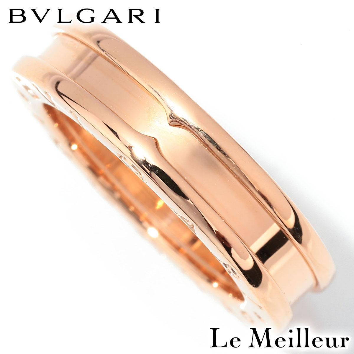 BVLGARI ブルガリ ビー・ゼロワン ピンクゴールド K18PG 1バンドリング 10号 指輪【中古】【新品仕上げ済】|Le meilleur(ルメイユ)