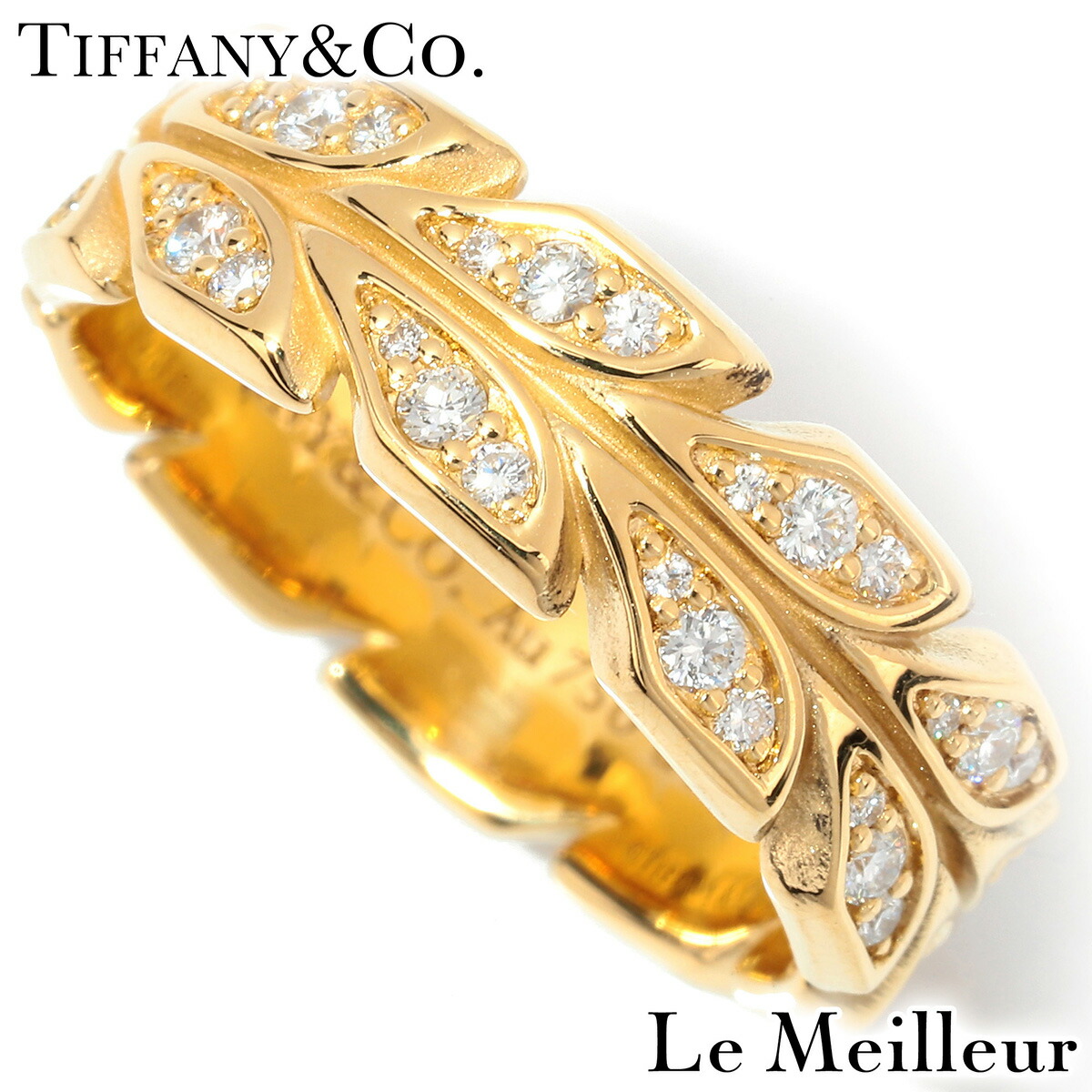 楽天市場】ティファニー T ワイヤー リング 指輪 K18 9号 TIFFANY&Co