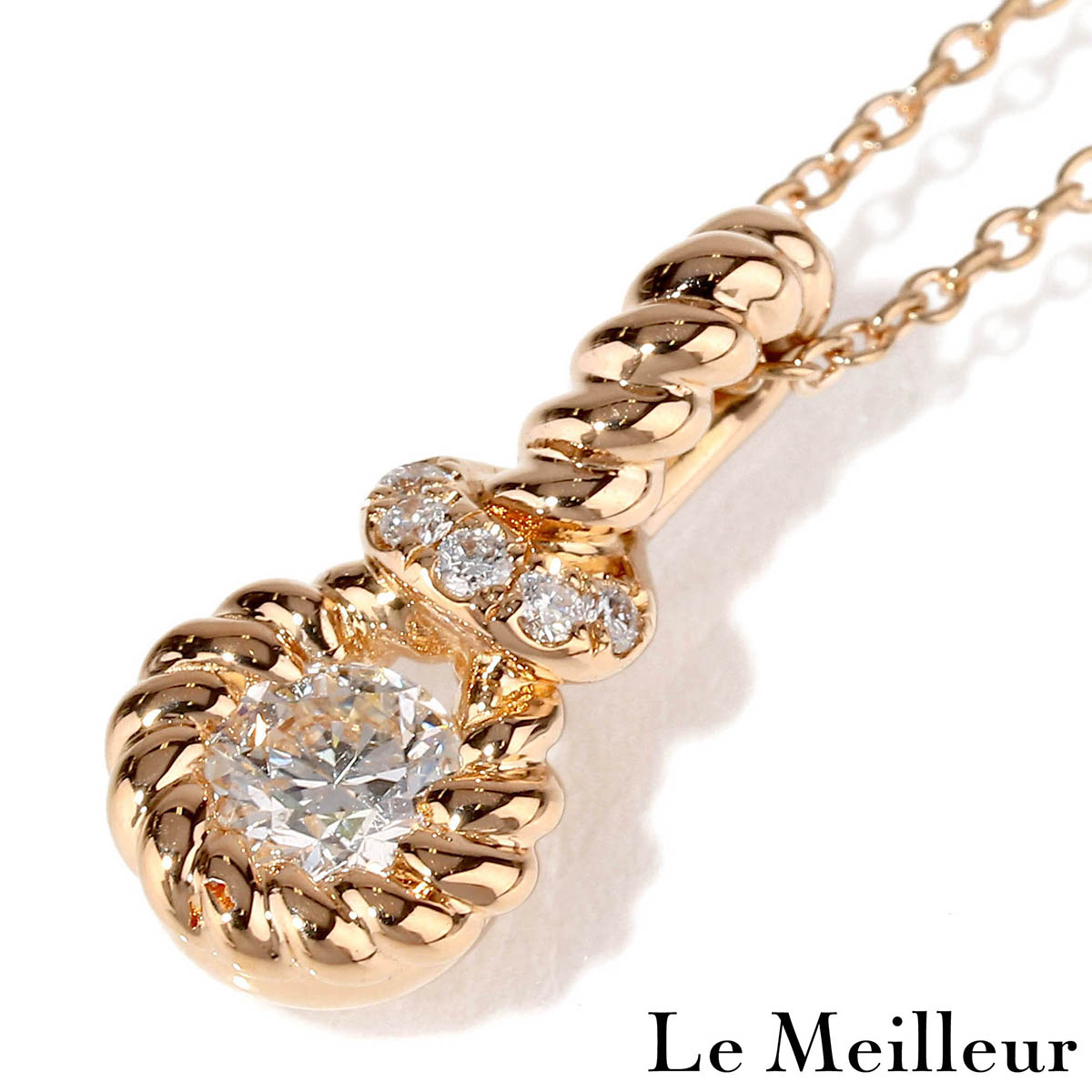 FOREVERMARK フォーエバーマーク ダイヤモンド 0.21ct ピンクゴールド K18PG ペンダントネックレス 【中古】【新品仕上げ済】 【最大5,000円OFFクーポン対象】