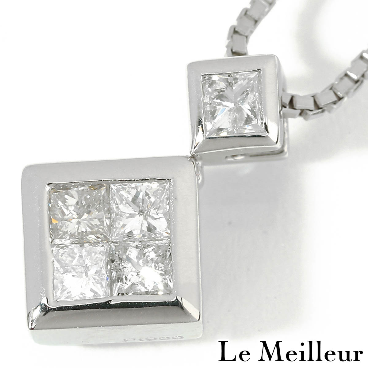 ダイヤモンド 0.5ct プラチナ Pt900 ペンダントネックレス 【中古】【新品仕上げ済】 【最大5,000円OFFクーポン対象】