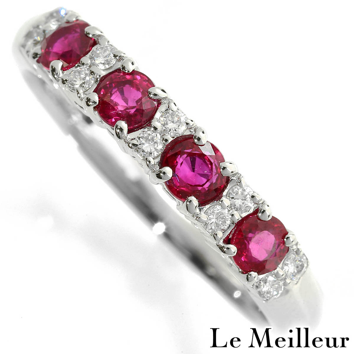 ルビー 0.60ct ダイヤモンド プラチナ Pt900 リング 15号 指輪【中古】【新品仕上げ済】 【最大5,000円OFFクーポン対象】