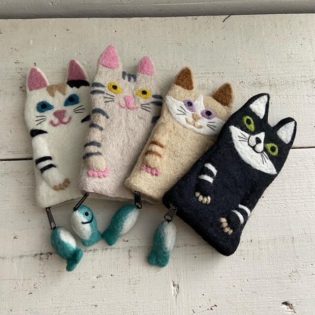 楽天市場】クラフト 図書 羊毛フェルトで作るポーチ＆がまぐち