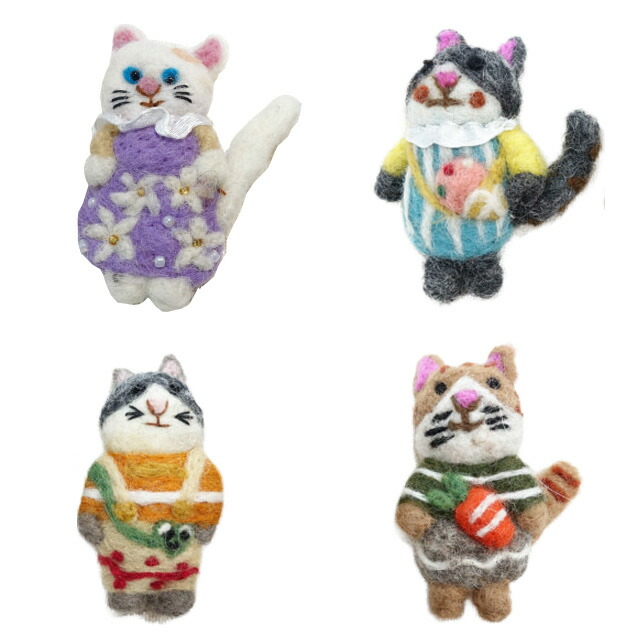 羊毛フェルト 猫 ハンドメイド チョコぷりん 羊毛フェルト 猫 ハンドメイド チョコぷりん 羊毛フェルト 猫