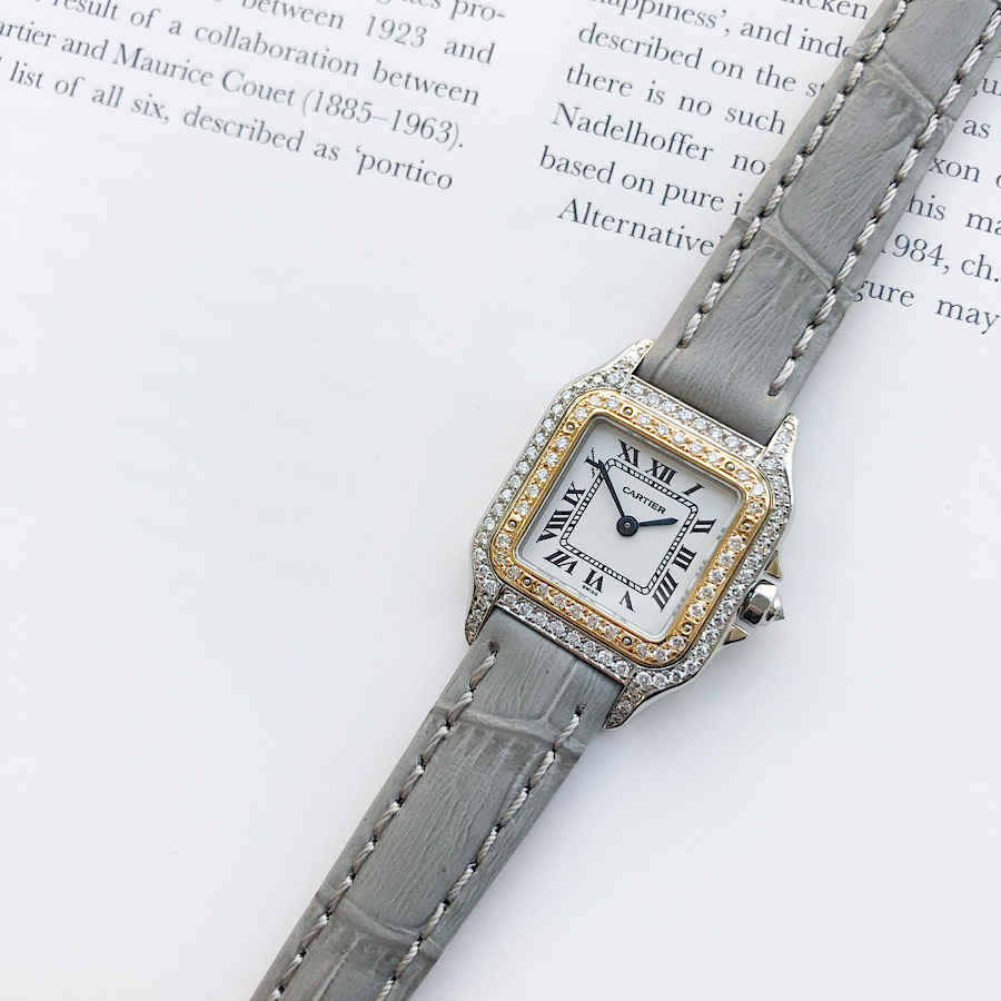 楽天市場 仕上済 Cartier カルティエ パンテール コンビ レザー ダイヤ ダイヤモンド レディース 腕時計 時計 中古 送料無料 Le Mirais Collection