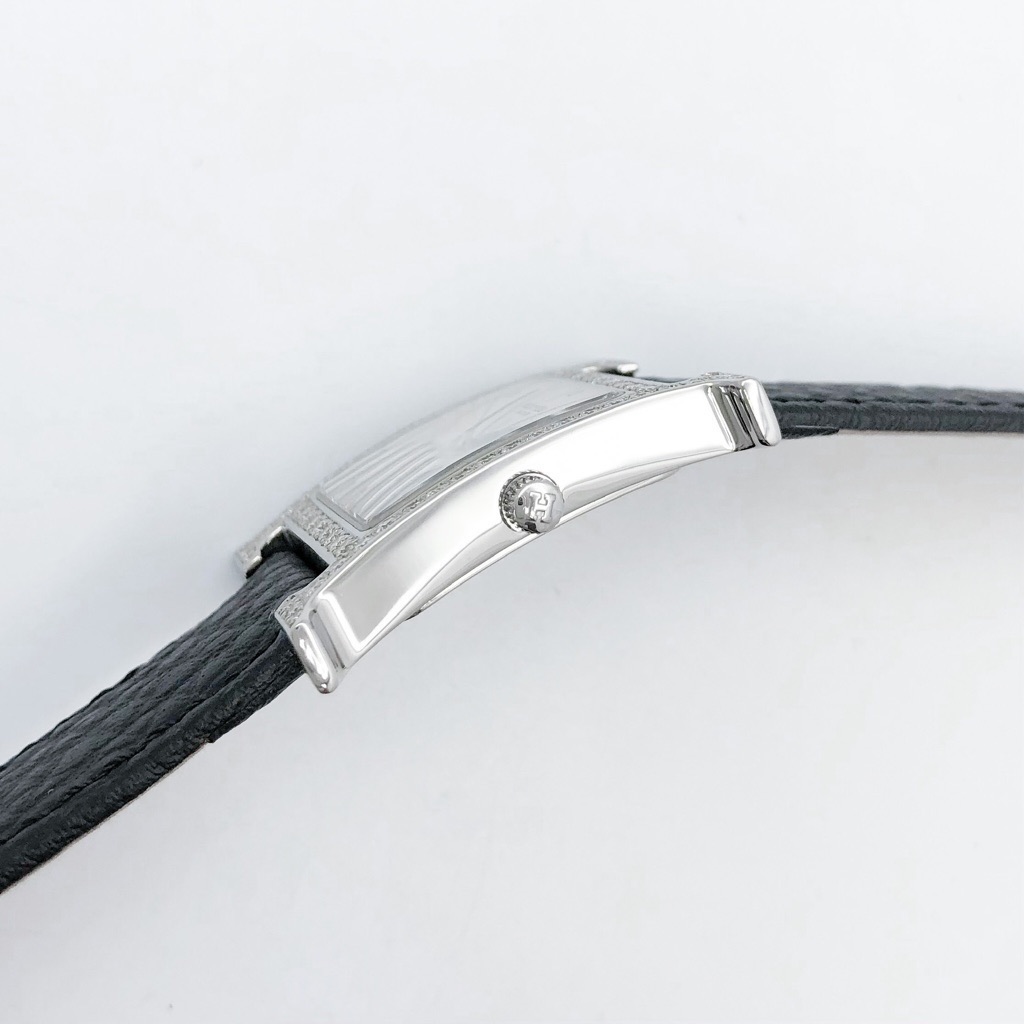 仕上済 胴締2本 Hermes エルメス Hウォッチ シルバー ダイヤ ダイヤモンド メンズ 腕時計 時計 中古 送料無料 Skydivewings Com