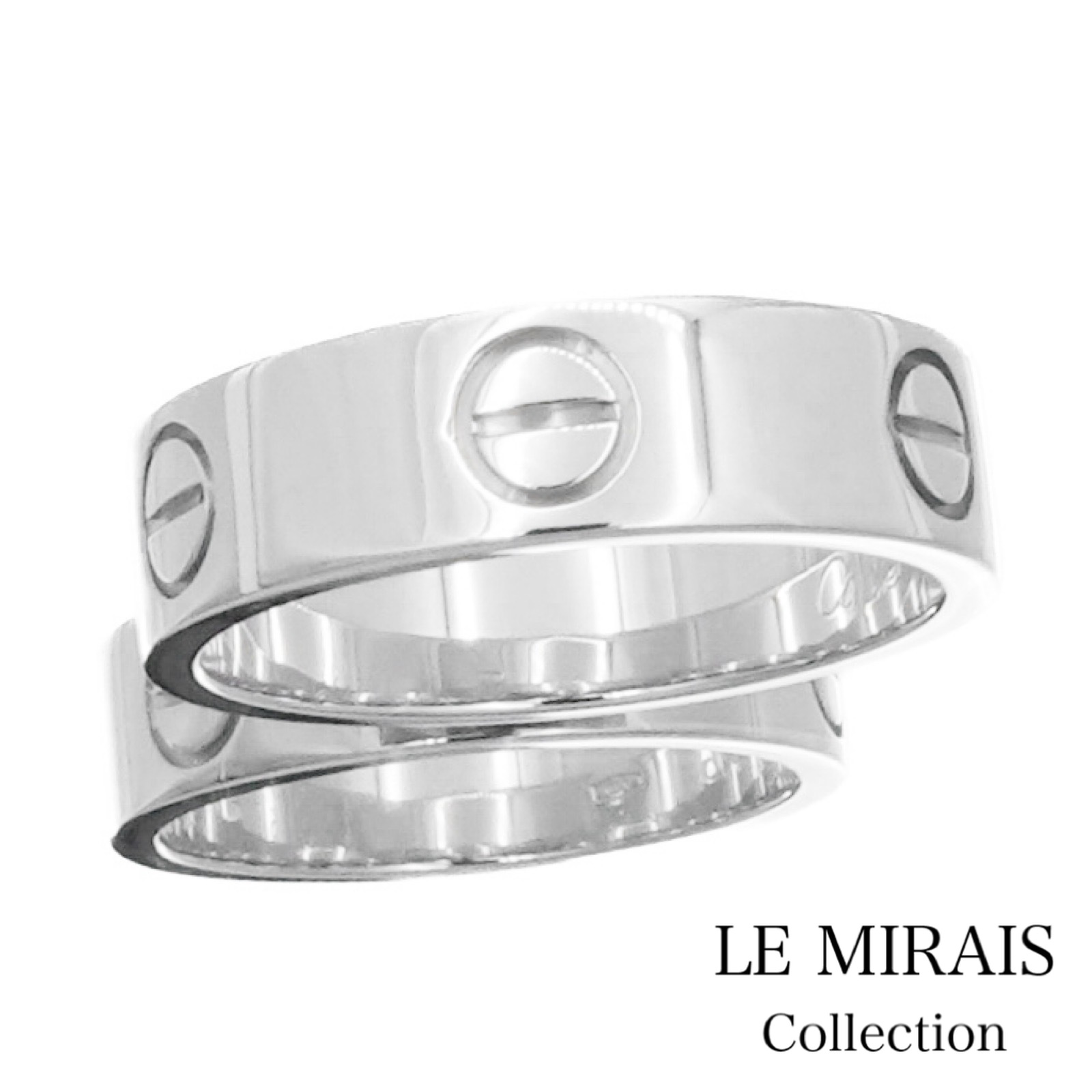 【仕上済】カルティエ ラブリング WG 15号 15 55 K18WG レディース リング・指輪【中古】【送料無料】CARTIER 103,495円