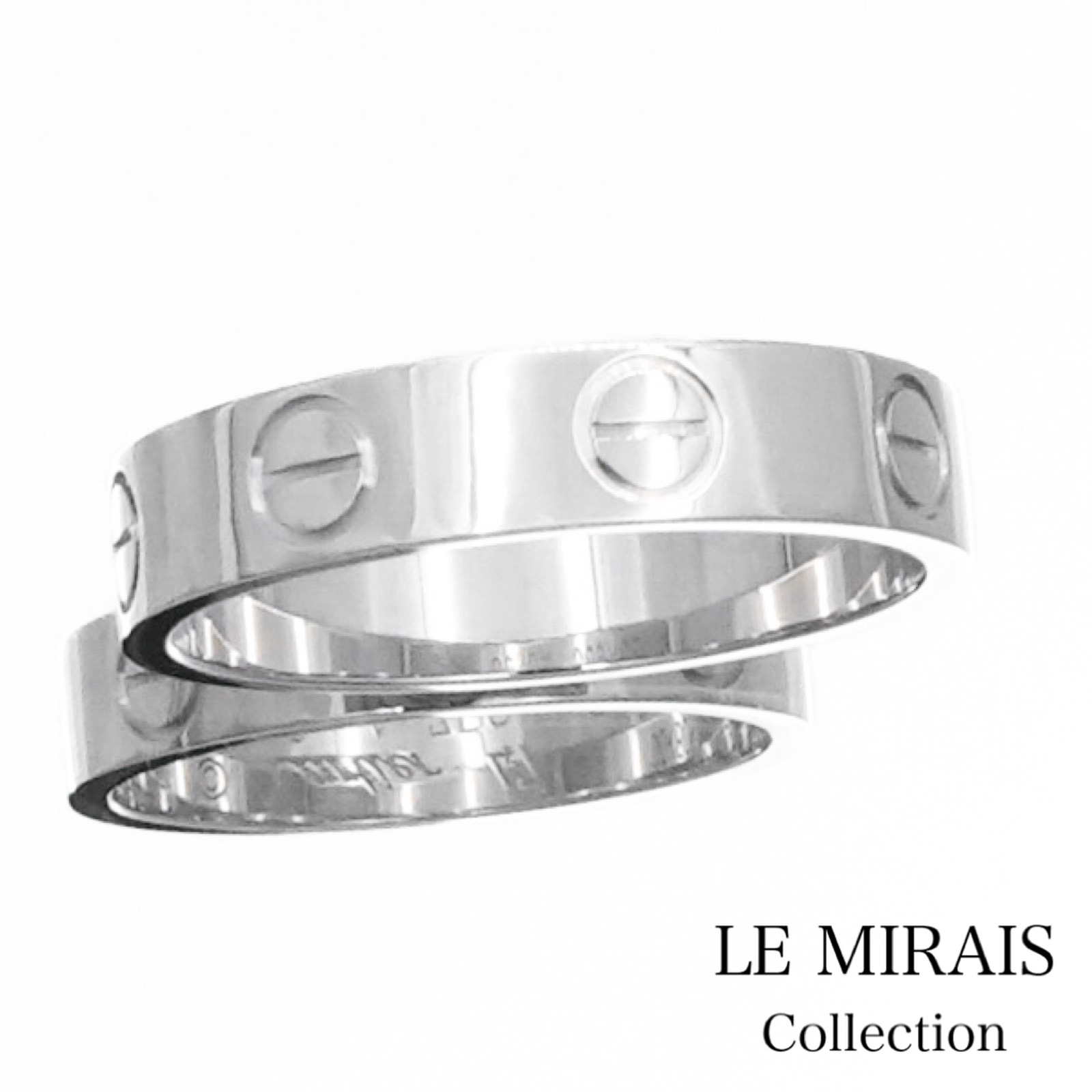 【磨き済み】 カルティエ ミニラブダイヤリング　K18　ホワイトゴールド　10号 楽天市場】【送料無料】【中古】 CARTIER カルティエ K18WG ピンキー