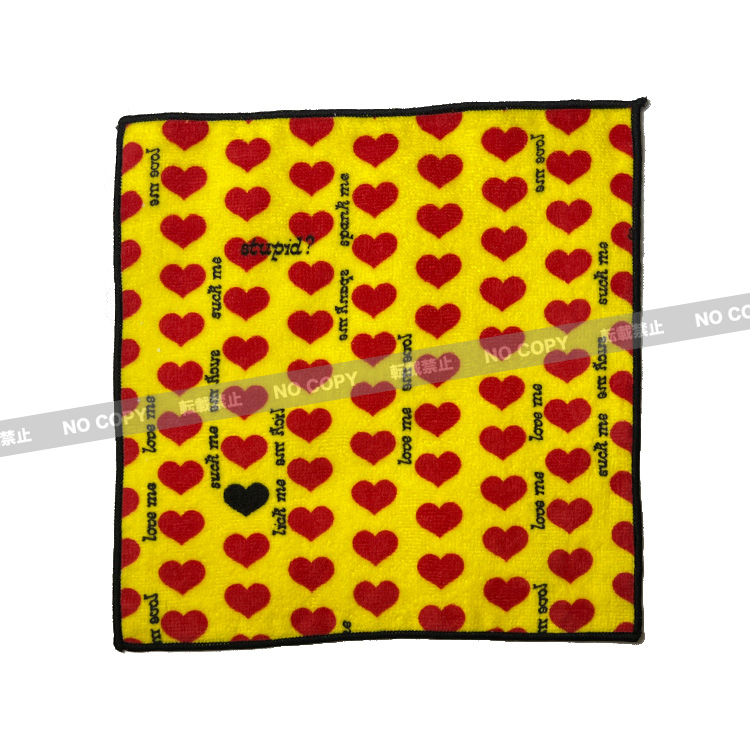 楽天市場】ミニハンカチタオル/Yellow Heart [レッド] : LEMONed SHOP