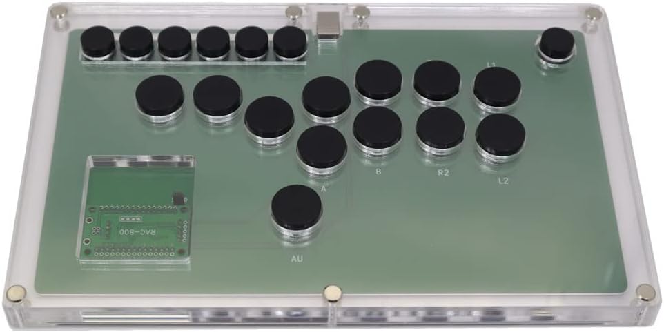 FightBox B1 マイコン レバーレスアーケードコントローラー 静音銀軸取り替えっこ 14名取り草 マイコン相応う