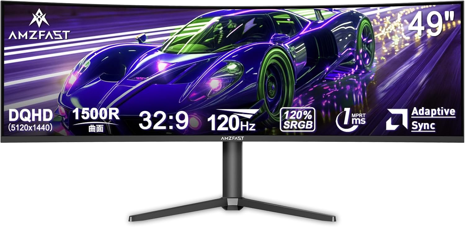 49型 曲面ウルトラ広広とした 120サイクル DQHD 高さ合わせる/HDR ゲーミングモニター