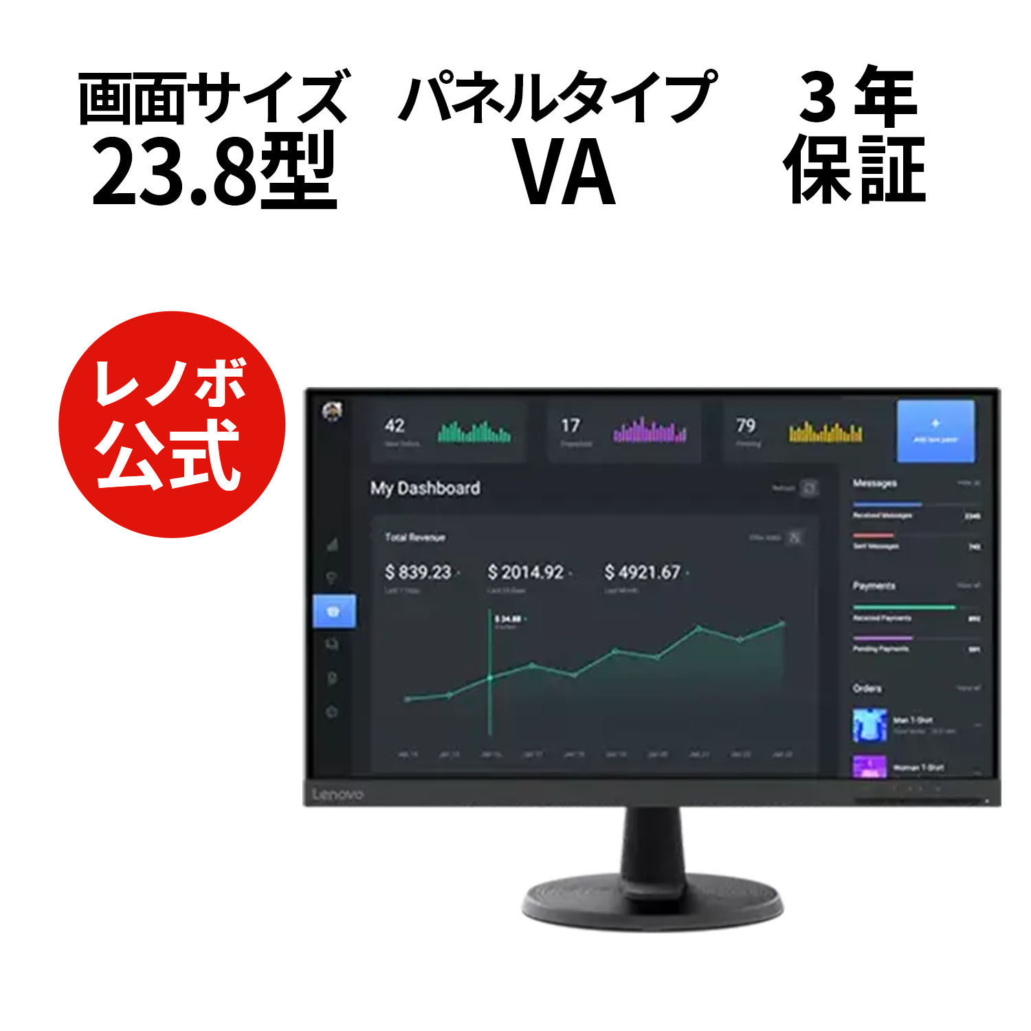 楽天市場】【2/4-2/11限定】P10倍！新生活 【短納期】23.8インチ