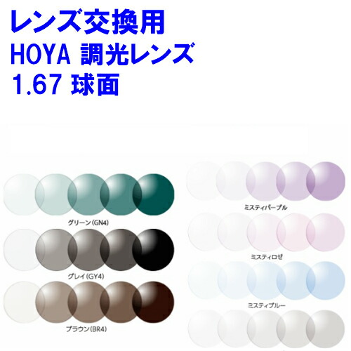 ハイルックス167センシティ2　サンテック　調光レンズ　可視光調光　HOYA　ホヤ　球面レンズ　1.67　メガネ　レンズ交換用　2枚1組　1本分　他店購入フレームOK｜レンズ工房店