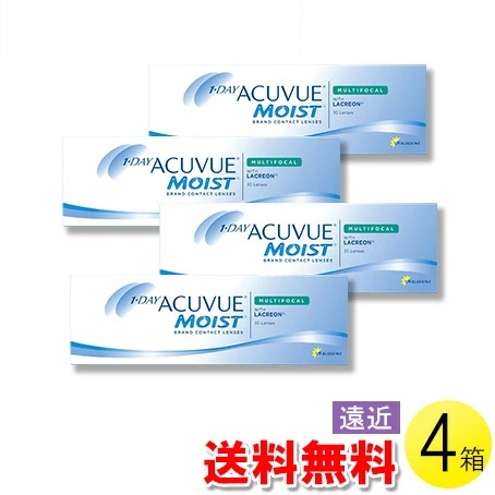 【送料無料】【メール便】ワンデー アキュビュー モイスト マルチフォーカル 30枚入&times;4箱 ( コンタクト ワンデー 遠近両用 ワンデーアキュビューモイストマルチフォーカル 30枚入 4箱セット )｜レンズUNO店