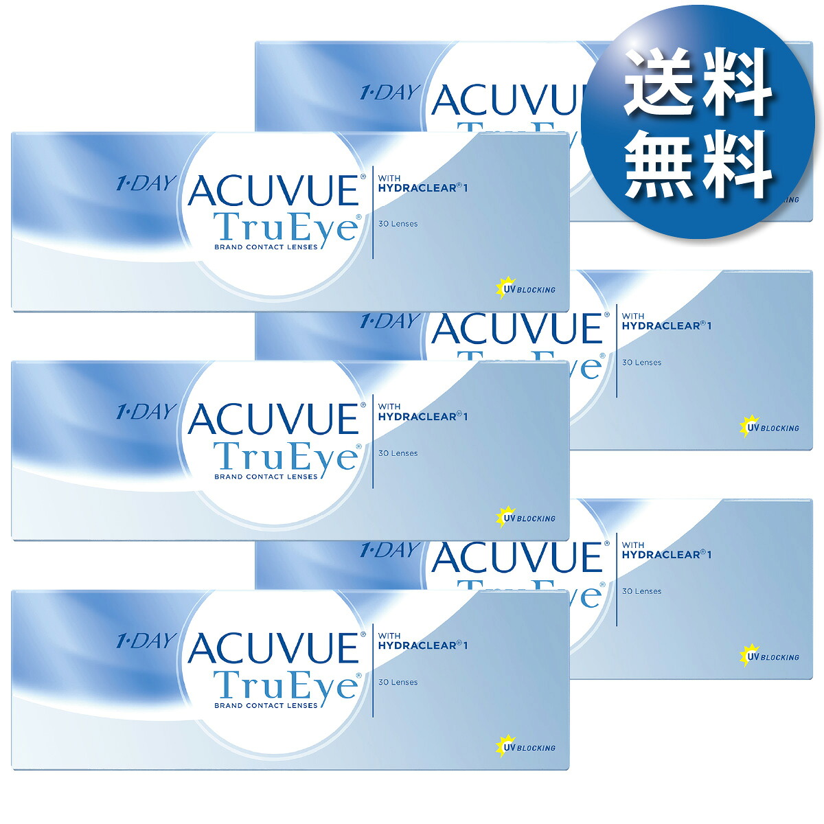 【郵便うけ便 貨物輸送無料★1箱あたり近所3,284円(税込3,612円)】ワンデーアキュビュートゥルーアイ 6箱書き割り(30枚入x6) 両眼3ヶ月分(ジョンソン・挙げ句のはて・ジョンソン/1DAY/1日使い捨てコンタクトレンズ)
