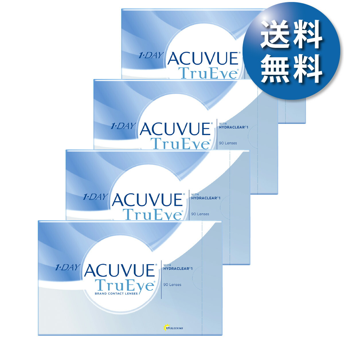 【貨物輸送無料★30枚あたり近所2,976円(税込3,273円)】ワンデーアキュビュートゥルーアイ 90枚容器に並べる 4箱仕掛ける(30枚入x12箱) 両眼6ヶ月分(ジョンソン・挙げ句の果て・ジョンソン/1DAY/1日使い捨てコンタクトレンズ)