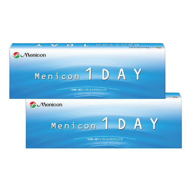 メニコンワンデー ×2箱仕掛ける コンタクトレンズ 一デー 接点  1day 1日使い捨て