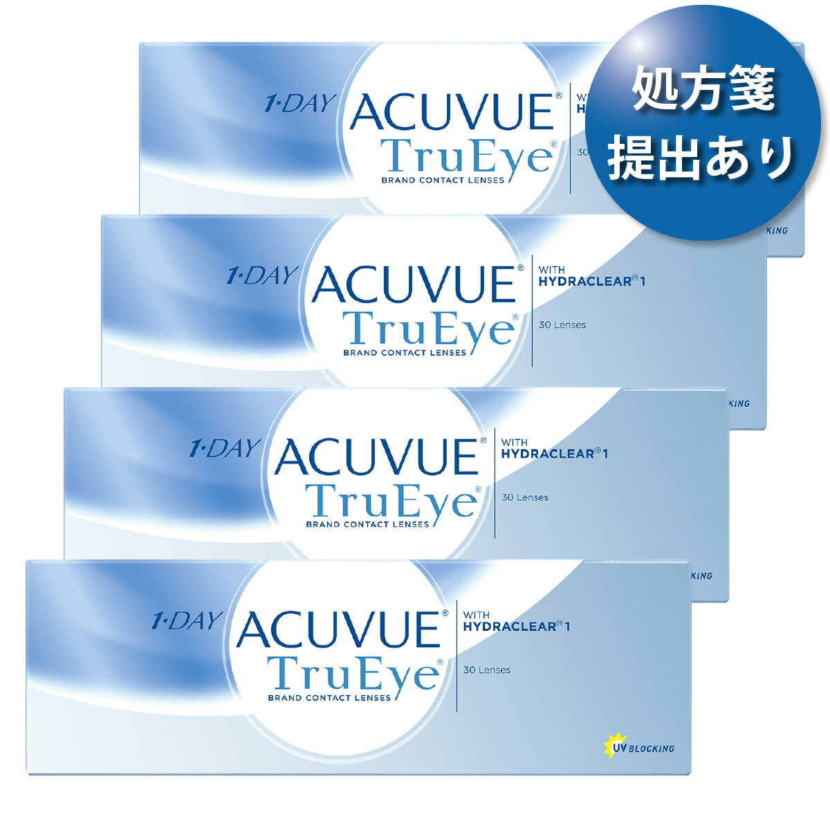 【郵便うけ便 貨物輸送無料★1箱あたり近所2,514円(税込2,765円)】ワンデーアキュビュートゥルーアイ 4箱仕掛ける(30枚入x4) 両眼2ヶ月分(ジョンソン・挙げ句の果て・ジョンソン/1DAY/1日使い捨てコンタクトレンズ)