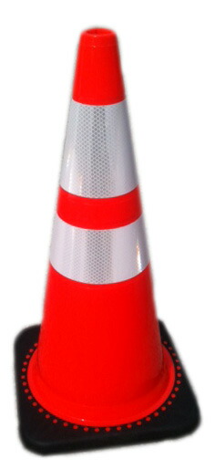 楽天市場】【10本セット】 トラフィックコーン 赤/白 H700 3.5kg