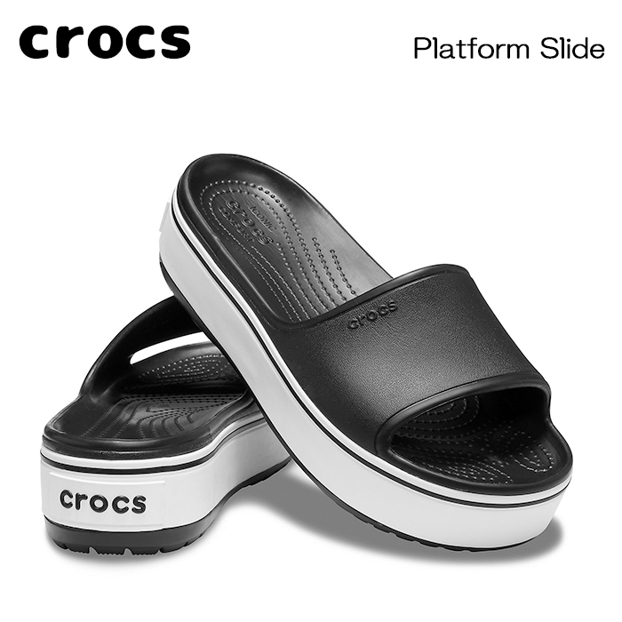 crocs slides platform