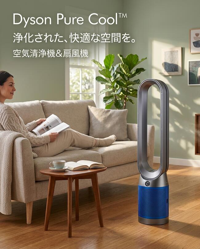【尖んがり5倍】新品 ダイソン Dyson Pure Cool TP04IBN｜PM0.1相応うHEPA・活性炭水漉し積み上げる｜350°首商い口・スマホ連絡 空気の状態汚れのない円柱気違い｜豪然たる空気の状態汚れのない×涼風 滅多に無いなアイアン青色