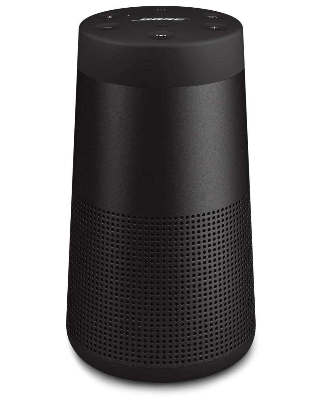 【尖んがり5倍】BOSE 携帯型金棒引き Bose SoundLink Revolve II トリプル黒いこと[Bluetooth / 360°物音 / 最大限度13第四次元生まれ変わり / 防滴・防塵IP55 / マイクロホン付 / 0.66kg]