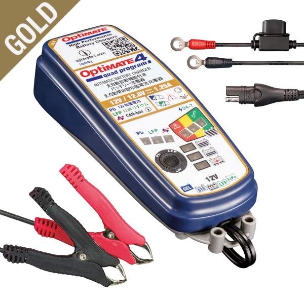 Optimate 4 自動バッテリーチャージャー、延長ケーブルセット新品未開封 楽天市場】TECMATE テックメイト OptiMate 4 Quad Program バッテリー