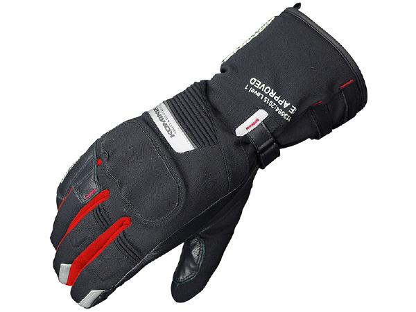 7月26日AM1時59分までお買物マラソン!エントリーと買い回りで最大ポイント15倍!!　KOMINE （コミネ） GK-814 GTX CEツアラーウインターグローブ[アテルイ] Black/Red XL｜バイク用品のレオタニモト