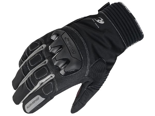 4月10日AM1時59分までお買物マラソン!エントリーと買い回りでポイント最大10倍!　KOMINE （コミネ） GK-834 プロテクトウインターグローブ Black/Silver XL