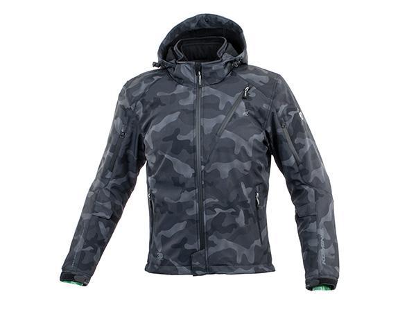 7月26日AM1時59分までお買物マラソン!エントリーと買い回りで最大ポイント15倍!!　KOMINE （コミネ） JK-5792 プロテクトソフトシェルウインターパーカ IFU Monochrome Camo 2XL｜バイク用品のレオタニモト