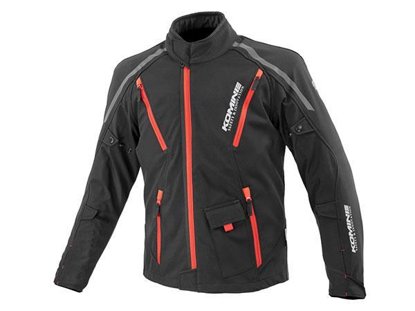 KOMINE （コミネ） JK-627 Protect Softshell Jacket SORIANO Black Red L